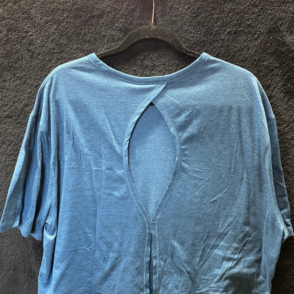Blue Women's Workout Top